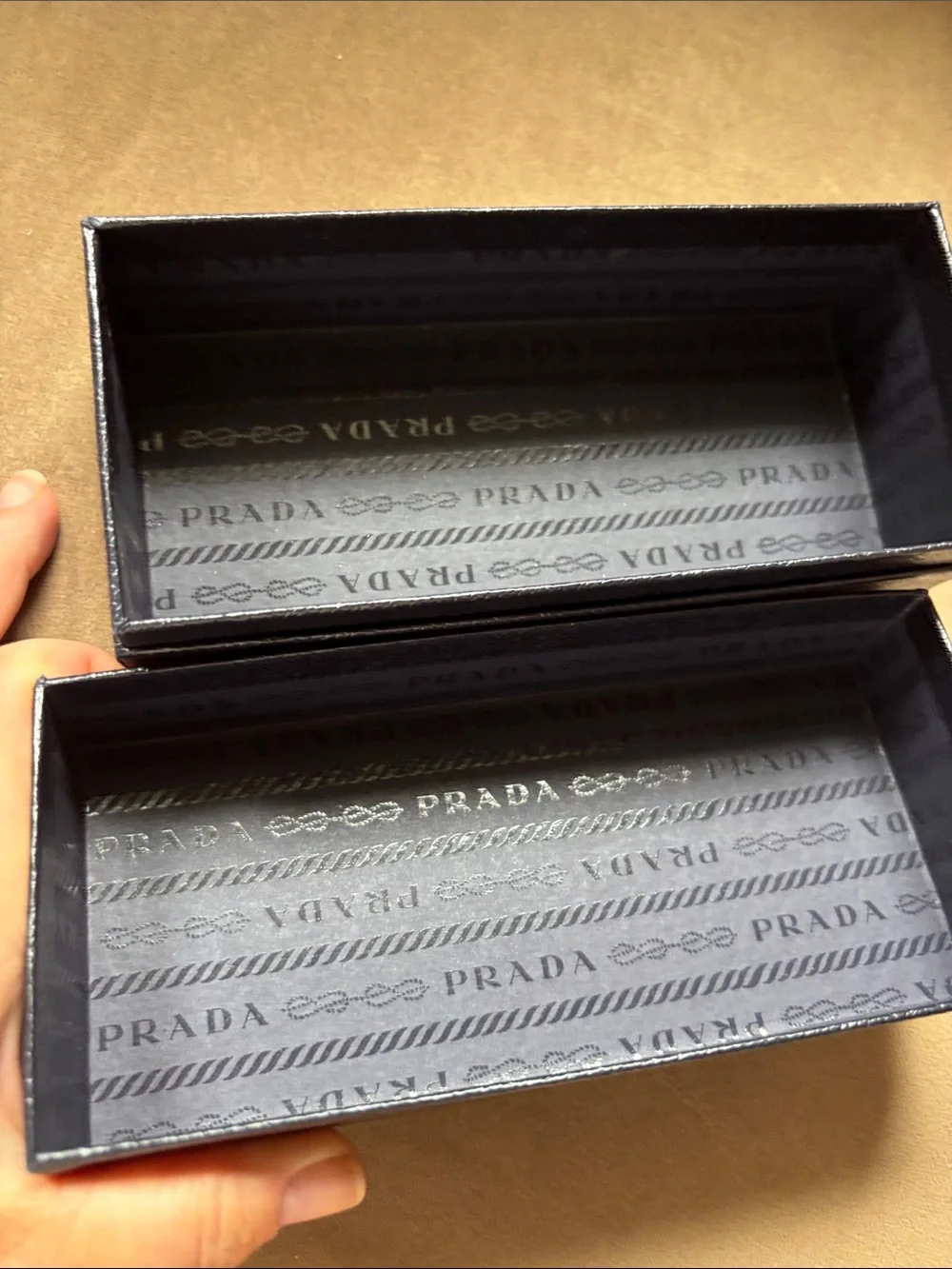 Prada Black Eyewear Box with White Logo
